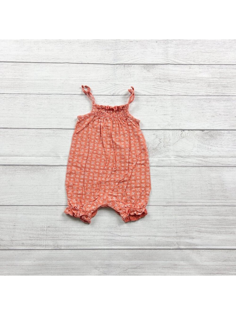 Baby Gap Floral Print Romper Baby Girls Sleeveless 3-6 Months